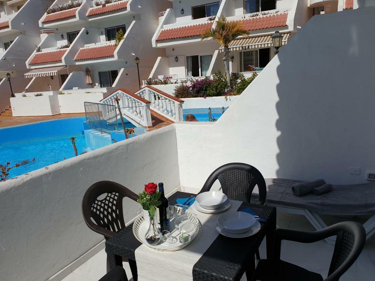 Casa Las Flores With Heated Pool, Only 490 Meters To The Beach, Balcony, Wifi Arona (Tenerife) Exterior foto
